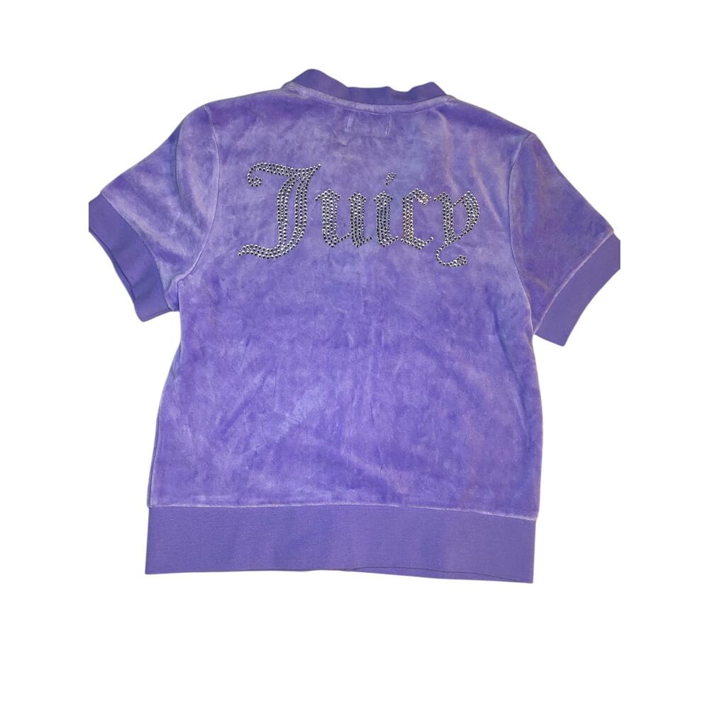 Juicy Couture women’s Fressia Front zipper Velour Bling Jacket size Medium